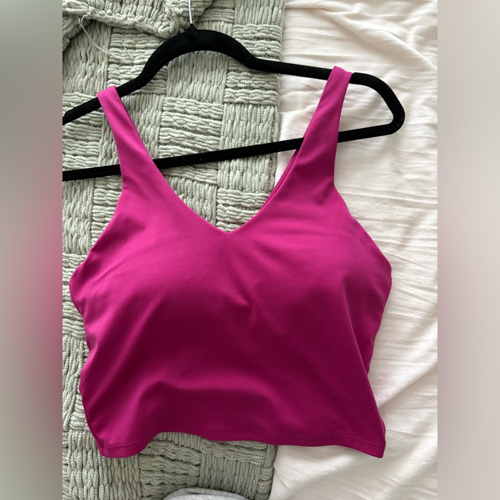 all in motion Magenta V-Neck Tank Top